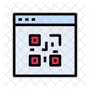 Pantalla de codigo qr  Icono