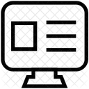 Computadora Pantalla Monitor Icono