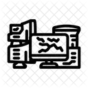Computadora Pantallas Alrededor Icon