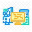 Computadora Pantallas Alrededor Icon