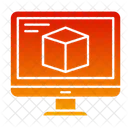 Pantalla de escritorio cubo 3D  Icono