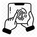 Pantalla de huellas dactilares  Icono
