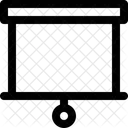 Pantalla De Proyeccion En Blanco Blanco Icono