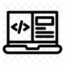 Programacion Codificacion Pantalla Dividida Icono