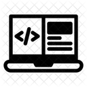 Programacion Codificacion Pantalla Dividida Icono