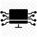 Icomputadora Pantalla De Inteligencia Pantalla De Inteligencia Artificial Icon