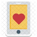 Pantalla Movil Signo Del Corazon Movilidad Icono