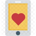 Pantalla Movil Signo Del Corazon Movilidad Icono