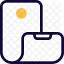 Pantalla móvil flexible  Icono