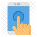 Pantalla Tactil Telefono Inteligente Aplicacion Icono