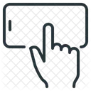 Pantalla Tactil Toque Con El Dedo Telefono Icono