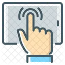 Pantalla Tactil De Interaccion Del Usuario Icono