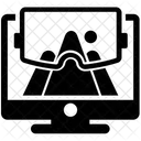 Pantalla Vr Realidad Aumentada Simulador Icono