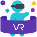 Pantalla de realidad virtual  Icono