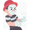 Pantomime Mime Comedy Icon