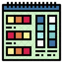 Pantone Paint Color Palette Icon