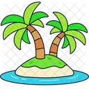 Palm Tree Green Icon