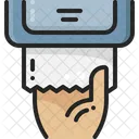 Papel Tisu Dispensador Toallita Icono