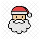 Papá Noel en blanco  Icono