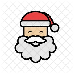 Papá Noel sonriente  Icono