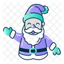 Homem Papai Noel Feliz Natal Presente Icon