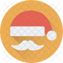 Papai Noel Avatar Bigode Ícone