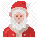 Papai Noel Avatar Mascote Ícone