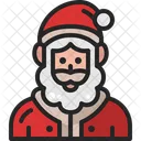 Papai Noel Avatar Mascote Ícone