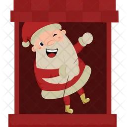 Papai noel na janela  Icon