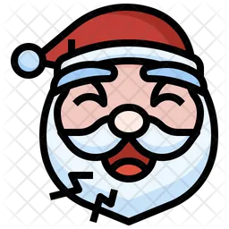 Papai Noel rindo Emoji Ícone