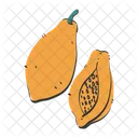 Papaia Tropicale Cibo Icon