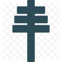 Papal Cross Symbol Icon