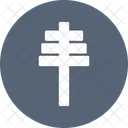 Papal Cross Symbol Icon