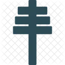 Papal Cross Symbol Icon