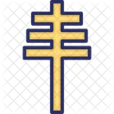 Papal Cross Symbol Icon