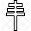 Papal Cross Symbol Icon