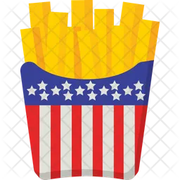 Papas fritas americanas  Icono