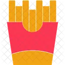Papas Fritas Comida Rapida Comida Chatarra Icono