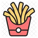 Comida Frances Papas Fritas Icono