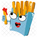 Papas Fritas Comida Rapida Papas Fritas Icono