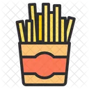 Papas Fritas Comida Rapida Comida Icono