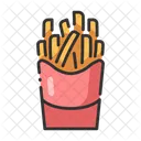 Papas Fritas Papas Fritas Patatas Fritas Icono
