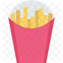 Patatas Fritas Caja De Patatas Fritas Caja De Patatas Fritas Icono