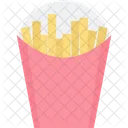 Comida Papas Fritas Papas Fritas Icono