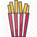 Papas Fritas Comida Comida Chatarra Icono