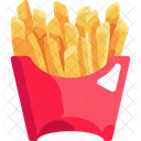 Papas Fritas Patata Merienda Icono
