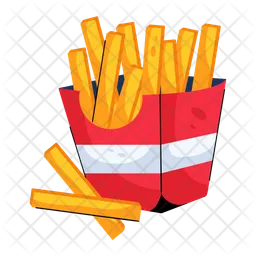 Papas fritas  Icono