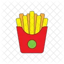Papas fritas  Icono