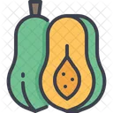 Papaya Fruit Nutrition Icon