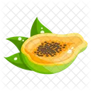Papaya Fruit Healthy Food Icon
